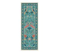 Ruggable Washable 2x7 Runner Rug, Birds of A Feather Aqua, Premium Modern Rugs for Hallway, Kitchen, Entryway, Living Room, Bedroom, Office with Gripper Non Slip Pad, Iris Apfel