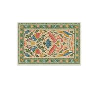 RUGGABLE x Iris Apfel Machine Washable Modern Area Rug- Birds of A Feather Neutral 2x3, Stain-Resistant, Non-Slip with Standard Pad - Small Rugs for Living Room, Bedroom, Hallway, Entryway & Bathroom