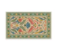 RUGGABLE x Iris Apfel Machine Washable Modern Area Rug - Birds of A Feather Neutral 3x5, Stain-Resistant, Non-Slip with Standard Pad - Small Rugs for Living Room, Bedroom, Hallway, Entryway & Office