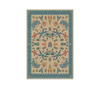 RUGGABLE x Iris Apfel Machine Washable Modern Area Rug - Flutterby Multicolor 4x6, Stain-Resistant, Non-Slip with Standard Pad - Medium Rugs for Living Room, Bedroom, Hallway, Entryway & Office