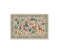 RUGGABLE x Iris Apfel Machine Washable Modern Area Rug - Jingle Jungle 2x3, Stain-Resistant, Non-Slip with Cushioned Pad - Small Rugs for Living Room, Bedroom, Hallway, Entryway & Bathroom