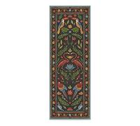 RUGGABLE x Iris Apfel Machine Washable Modern Runner Rug - Birds of A Feather Black 2.5x7, Stain-Resistant, Non-Slip Standard Pad - Washable Rug for Hallway, Entryway, Living Room & Kitchen