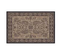 RUGGABLE x Iris Apfel Washable Area Rug - Summer of Love Black 2x3, Stain-Resistant, Non-Slip with Cushioned Pad - Small Machine Washable Rugs for Living Room, Bedroom, Hallway, Entryway & Bathroom