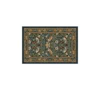 RUGGABLE x Morris & Co Washable Rug - Perfect Bohemian Area Rug for Living Room Bedroom Kitchen - Non-Slip, Stain Resistant - Strawberry Thief Indigo 60cm x 90cm (Standard Pad)