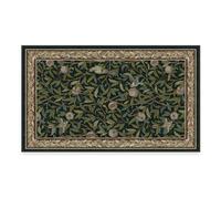 RUGGABLE x Morris & Co Washable Rug - Perfect Bohemian Area Rug for Living Room Bedroom Kitchen - Non-Slip, Stain Resistant - Pomegranate Blue Green 90cm x 150cm (Standard Pad)