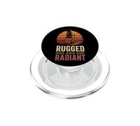 Rugged And Radiant Hiking Hiker Womens Gift For Her Retro PopSockets PopGrip for MagSafe