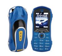 Rugged Basic Cell Phone, 1.8'' HD Display Large Buttons Cell Phones for Seniors, Car Shape Dual SIM Easy to Use Mobile Phone Supports Bluetooth/Music/Camera, 2400mAh Battery (Blue)