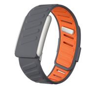 Rugged Comfort Silicone Wristband Compatible with WHOOP 5 | Whoop MG Band, Durable Soft Silicone Sports Loop Replacement Bands for Men Women with Metal Frame Connector (Grey, WHOOP 5.0)