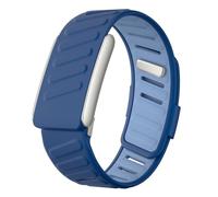 Rugged Comfort Silicone Wristband Compatible with WHOOP 5 | Whoop MG Band, Durable Soft Silicone Sports Loop Replacement Bands for Men Women with Metal Frame Connector (Blue, WHOOP 5.0)
