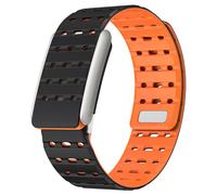 Rugged Comfort Silicone Wristband Compatible with WHOOP 5 | Whoop MG Band, Durable Soft Silicone Sports Loop Replacement Bands for Men Women with Metal Frame Connector (Black3, WHOOP 5.0)