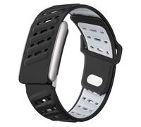 Rugged Comfort Silicone Wristband Compatible with WHOOP 5 | Whoop MG Band, Durable Soft Silicone Sports Loop Replacement Bands for Men Women with Metal Frame Connector (Black2, WHOOP 5 MG)