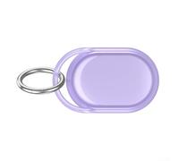 Rugged For TPU Case Compatible with For Xiaomi Smart Tag Offering Waterproof Performance and Carabiner Convenience (Transparent Purple)