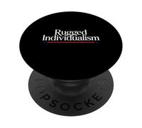 Rugged Individualist Capitalism and Freedom T-Shirt PopSockets Adhesive PopGrip