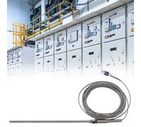 Rugged K-Type Thermocouple Probe Sensor Designed for Continuous Temperature Monitoring in Manufacturing Environments (100mm-Wire 1m)