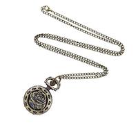 Rugged Mens Watch and Retro Quartz Women Pocket Men Commemorative Couple Table Watch Table Hanging Men's Watch Mtgb2000xmg1 (Bronze, One Size)