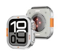 Rugged Metal Case Compatible with Apple Watch Series 11/10 46mm Case, [Turn 46mm into Ultra Look] 2 in 1 Shockproof Protective Bumper Cover with Back Shell for iWatch 46mm, Silvery