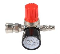 Rugged Metal Pressure Valve for Air Compressors, 1/4 Inch Gauge Displays Pressure Up to 175 PSI, Reliable for Harsh Conditions (Four holes 2)