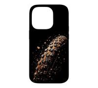 Rugged Mountain Bike Tire with Dirt and Rocks Case for iPhone 14 Pro