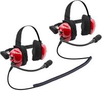 Rugged NASCAR Linkable Behind The Head Headsets for Race Fan Racing Radios Electronics Communications - Connects to Scanners