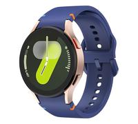 Rugged No Gap Band for Samsung Galaxy Watch 7 6 5 4 Band 44mm 40mm/Galaxy Watch 6 Classic Bands 47mm 43mm/Watch 5 Pro 45mm/Watch 4 Classic 46mm 42mm, Silicone Sport strap Men women-Blue-1