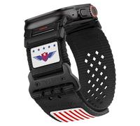 Rugged Nylon Band for Apple Watch Ultra 3/2/1 Series 11 10 9 8 7 6 5 4 SE/3/2/1 for Men,Breathable Stars-Stripes Flag Wristband Workout Athletic Strap for iWatch Ultra Bands 49mm 46mm 45mm 44mm 42mm