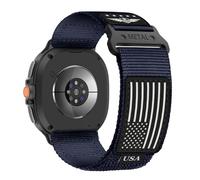 Rugged Nylon Band for Samsung Galaxy Watch 8 40mm 44mm Band for Men Women,No Gap Fabric Sport Adjustable Strap for Samsung Galaxy Watch 8 Classic 46 mm Strap,XL