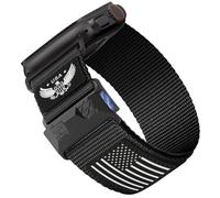 Rugged Nylon- Compatible with Apple Watch Ultra 3/ Ultra 2 Band 49mm Men,Magnetic Tactical Soft Stars- Stripes Flag Sport Strap for iWatch Bands 46mm 45mm 44mm 42mm Series 11 10 9 8 7 6 5 4 3 2 1 Se