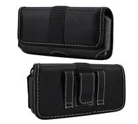 Rugged Nylon Holster for Samsung Galaxy S24 S23 Plus,S23 FE,S21 FE S20 Google Pixel 7a,6,6a,for iPhone 11 Pro Max,Xs Max,8 7 6 Plus Heavy Duty Belt Clip Holster Pouch Case(Magnetic)