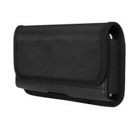 Rugged Nylon Mobile Phone Holster Belt Holder Pouch for iPhone 17 Pro Max 16 Pro Max, Samsung Galaxy A17 A16 A26 A36 A06 A05 S25 Ultra Pixel 10 Pro XL OnePlus Nord 5 (XL)
