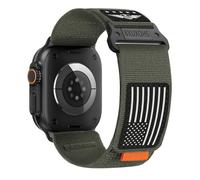 Rugged Nylon Straps for Apple Watch Ultra/2 Strap 49mm 46mm 45mm 44mm 42mm iWatch Straps Men Women,Tactical Horse Fabric Sport Strap 30MM Wide Fabric Band for Apple Watch Series 10 9 8 7 6 5 4 3 SE