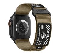 Rugged Nylon Straps for Apple Watch Ultra/4/3/2 Strap 49mm 46mm 45mm 44mm 42mm iWatch Straps Men Women,Tactical Horse Fabric Sport 30MM Wide Fabric Band for Apple Watch Series 12 11 10 9 8 7 6 5 4 SE
