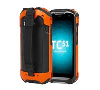 Rugged Protective Cover Case with Anti-Slip Hand Strap for Zebra TC52X Barcode Scanner, Shockproof Bumper Case for Touch Mobile Computer (Orange),Only Cover case.