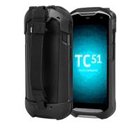Rugged Protective Cover Case with Anti-Slip Hand Strap for Zebra Zebra TC51 TC52 TC56 TC57 TC510K Barcode Scanner, Shockproof Bumper Case for Touch Mobile Computer (Black),Only Cover case.
