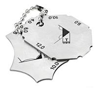 Rugged Right Angle Weld Gauge Built for Repeated Use in Workshop and Construction Site Environments with Clear Scale Readings (2-piece Rule)
