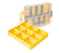 RUGGED TOOLS Insert Tray with 9 Storage Sections Compatible with Dewalt ToughCase Medium (DWAN2190) - Yellow (9s)