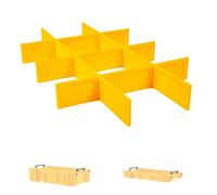RUGGED TOOLS slot in dividers compatible with dewalt Toughsystem 2.0 internal trays (Yellow, Shallow Tray)
