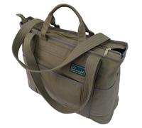 Rugged Travel Tote Unisex - 29L Large-Capacity Weekender with Multi Pockets, Cabin-Approved Carry-On - Perfect for Medical Staff, Athletes, Craftsmen, Photographers & More (Khaki Green)