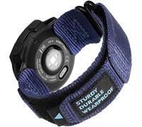 Rugged Watch Strap for Garmin Instinct/Instinct 2 Solar/Instinct3 45mm, Nylon Sports Replacement Strap with Woven Loop Design for Garmin Instinct 2 Tactical/Esports/Tide/Instinct Solar -Blue