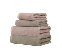Ruggeri 4-pc Towel Set, 2 Hand, 2 Guest, 500 GSM Cotton, Pink Taupe