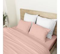 Ruggeri - 4-Piece Double Bed Set - 100% Pure Cotton - Made in Italy - Let's Color Collection! (Pink)