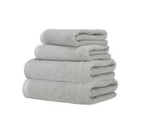 Ruggeri, 4 Towel Set, 2 Hand and 2 Guest, Cotton, Grey