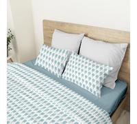 Ruggeri - Bedding Set - 100% Cotton - Candy Dreams Collection (Blue Ice Cream, Double)