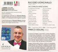 RUGGERO LEONCAVALLO - OPERE PER PIANOFORTE (INTEGRALE) (2 CD) NEW CD