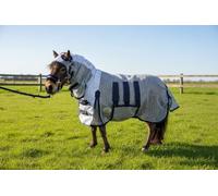 Rugges Shetland-Miniature-Donkey Ultra Light Combo Fly Rug With Ear Holes-V2, Lightweight Breathable Protection from flys and bugs (4' 3")