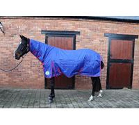 Ruggles 100g Lightweight Combo Stable Rug for Horse/Pony - Ideal for layering or stand alone (5' - 7') (Blue, 5' 3")