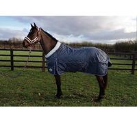 Ruggles 100g Lightweight Stable Rug for Horse and Pony | Fleece Collar | Ideal for Milder Weather or as part of a Layering System in Colder Weather (Grey, 5' 3")