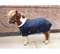 Ruggles 200g Middleweight Stable Rug for Shetland Section A Donkey Foal Miniature Horse | Soft Nylon Lining | Smart Versatile Rug for Cooler Days (Navy, 3' 9")