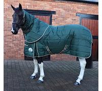 Ruggles 250g Middleweight Stable Rug for Heavy Horse Breeds - Shire Clydesdale Percheron etc | Detachable Neck Cover | Smart Versatile Rug for Cooler Days (Sycamore Green, 6' 6")