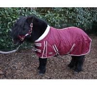 Ruggles 50g Stable Rug for Shetland Section A Donkey Miniature Horse | Smart Versatile Lightweight Rug Perfect for Warmer Days or as an Under Layer (Burgundy, 4' 9")