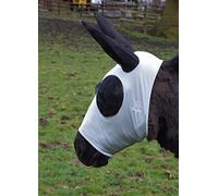 Ruggles Donkey Pull On Fly Mask With Ears (Pale Grey, Large)